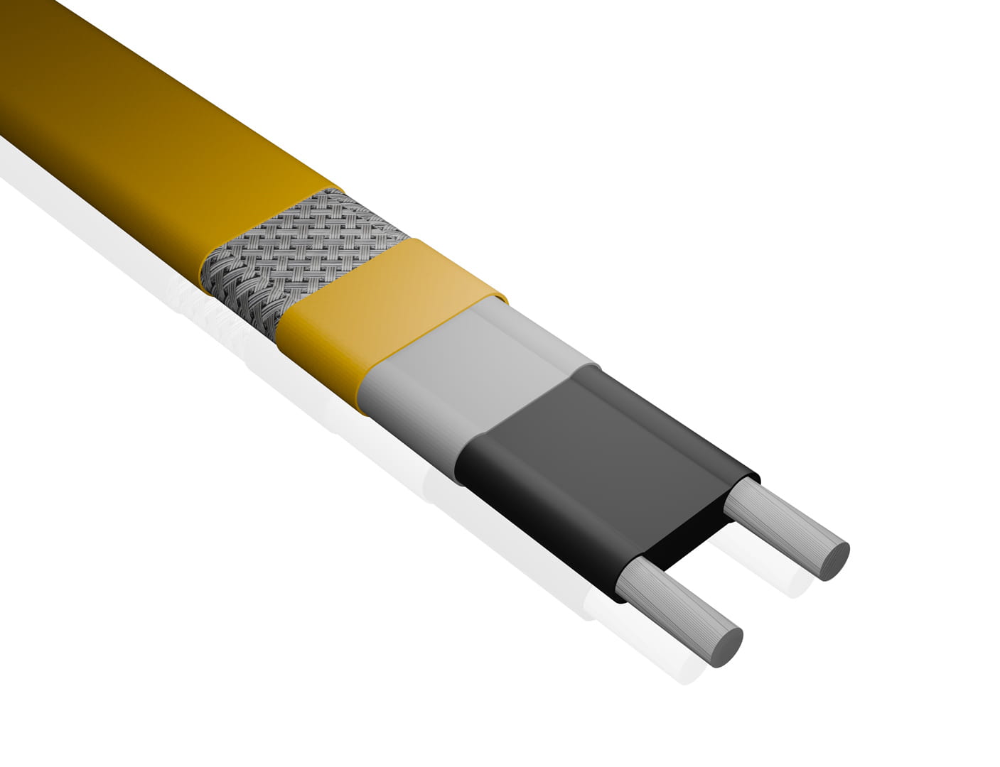 Self-regulating heating cables